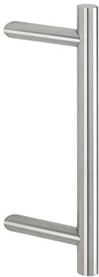 HOPPE,2011053,Stangengriff AA8E5012 -500/300mm, Edelstahl matt,Ausführung: schräg, Stossgriff für Haustür