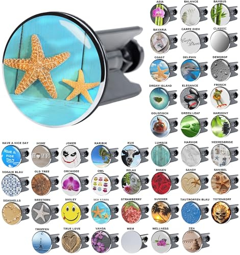 Sanilo Waschbeckenstöpsel Sea Star, viele schöne Stöpsel für das Waschbecken zur Auswahl, hochwertige Qualität