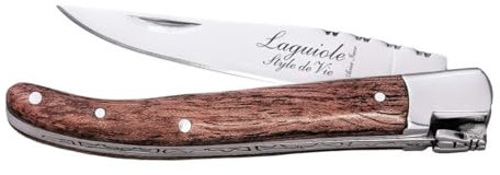 Laguiole Style de Vie Taschenmesser, Pakkaholz, mit Geschenkbox