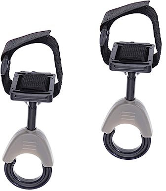 BESTonZON 2 Stück Kinderwagen Haken 360° Drehbar Kunststoff Karabinerhaken Für Taschen Einkaufstaschen Zubehör