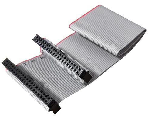 Losueeun 40-Poliges -Datenkabel, Buchse auf Buchse, IDE-Kabel, Zweireihiges IDE-Datenverlängerungskabel, 30 cm, für Serverfestplatte