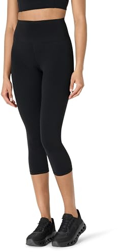 Amazon Essentials Mallas Deportivas FormFlex, Suaves, de Cintura Alta, Tiro de 48,3cm, Estilo Capri, para Yoga y Entrenamiento Mujer