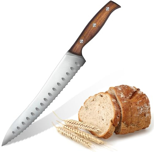 HOTTOR Serrated Bread Knife for Homemade Bread