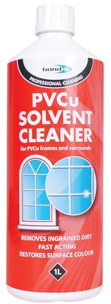 Bond It Nettoyant solvant pour PVC à action rapide élimine la saleté incrustée et restaure la couleur de la surface, sans résidus, nettoyage robuste pour cadres et surfaces en PVC (1)
