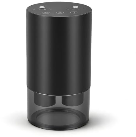 GJCrafts Diffusore di aromi a doppia nebulizzazione in lega di alluminio per casa e auto, spruzzatore di oli essenziali ricaricabile con timer e 4 livelli di nebbia