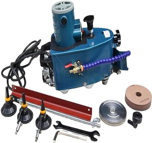 Electric Glass Edging Machine,8000r/Min Straight Round Bevel Edge Grinder with Bd Polishing Wheel,Polish Edge Machine for Acrylic Marble Ceramic