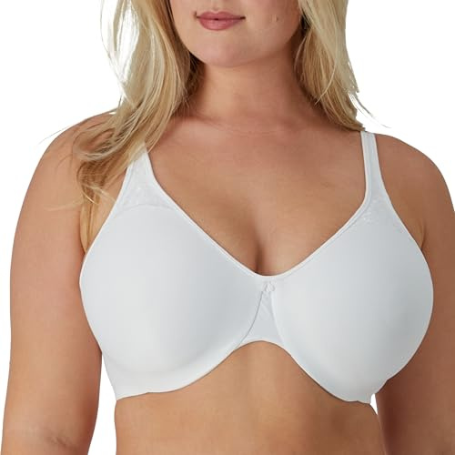 Bali womens Passion For Comfort Minimizer Underwire Bra, WHITE, 34DD