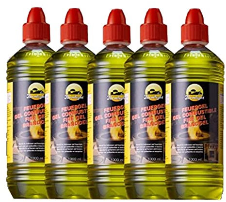 5 Litres de Gel-Combustible de Haute-Performance en Bouteilles de 1 Litre