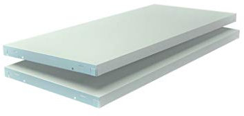 SCHULTE Regalwelt Zusatzböden in weiß, 2er Set Stecksystem Ersatzböden 120x50 cm, Traglast 85 Kg je Boden, weiß