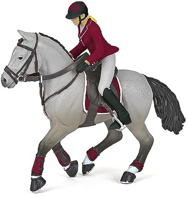 Papo - Realistic Competition Horse And Rider Figure - Ages 3+ - Equestrian World Collection - Creative Play Equestrian Competition - Gift Idea Toy for Girls and Boys