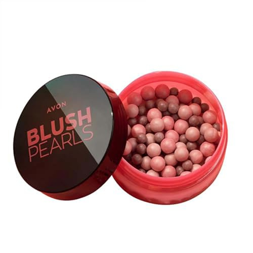 AVON Blush In Perle - Rosy Highlight | Make-Up Viso Multi-Tono con Pigmenti Minerali | Effetto Luminoso Naturale da Perle di Varie Dimensioni | 28g