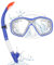 Schnorchelset Kinder, Taucherbrille Schnorcheln Set mit Panorama-Weitblick Tauchmaske, Anti-Leck Schnorchelmaske für Schnorcheln，Taucherbrille Kinder mit Leichtes Atmen Dry Schnorchel