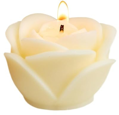 Tktouci Vela con forma de flor de rosa, vela de aromaterapia estética pastel con forma de flor, velas perfumadas de cera de soja decorativas para decoración del hogar