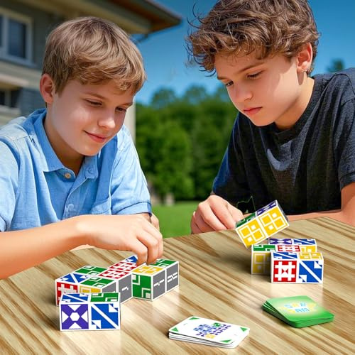 BBnote Matching Puzzle Game for Kids & Adults, Family Board Games Block for Boys & Girls Ages 6-8 8-12, 3+ Player Card Puzzles for Children 6+ Year Olds