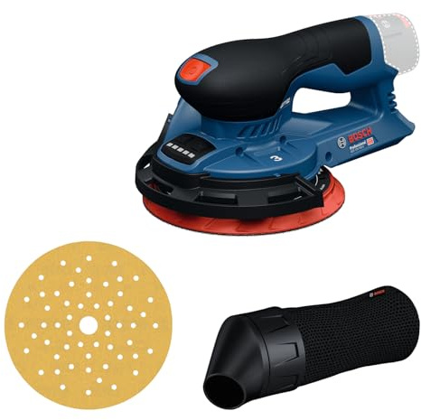 Bosch Professional ponceuse excentrique 12V sans-fil GEX 12V-150-3 (avec plateau de ponçage, disque abrasif, bague de protection, sac à poussière)