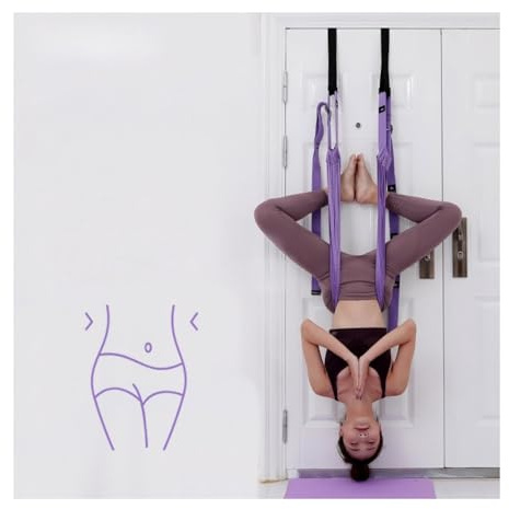 ROSSRORE Aerial Yoga Swing for Gymnastics, Adjustable Yoga Hammock