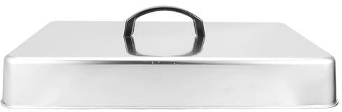 FIXOSHEE Coperchio a Cupola Rettangolare in Acciaio Inox 201 per Griglia, Copertura per Cottura a Vapore e Fusione Formaggio, Resistente Alte Temperature, Accessorio Barbecue per Bistecche