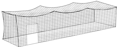 Baseball Mesh Batting Practice,Baseball Batting Cage Nets,Baseball Hanging Hitting Net,Enclosed HDPE Netting Batting Cages for Backyard and Indoor,Batting Cage Netting Kit Cage Kit