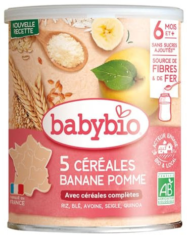 Babybio - Céréales 3 fruits avec Quinoa Bio 220 g - 6+ Mois - BIO