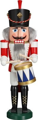 Mutkracker trummis höjd på ca. 39 cm igen nötknäppare träfigur malmberg