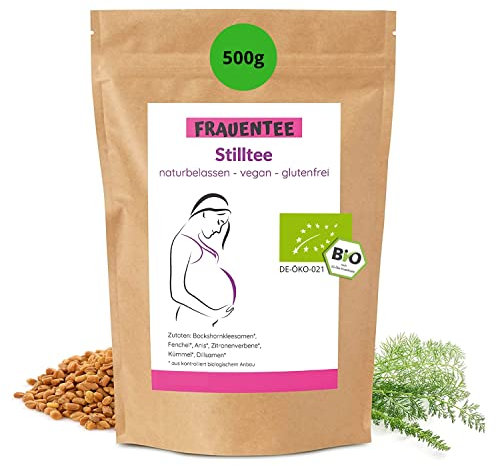 Konfitee Stilltee 500g I Bio Frauen-Tee I I Schonend getrocknet I Naturprodukt aus Kräutermischung I Frei von Zusätzen & Aromastoffen I Vegan & glutenfrei I Premium Qualität