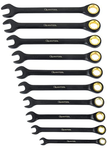 Brüder Mannesmann Werkzeuge Quantool Q25210 - Juego de llaves combinadas (10 unidades)