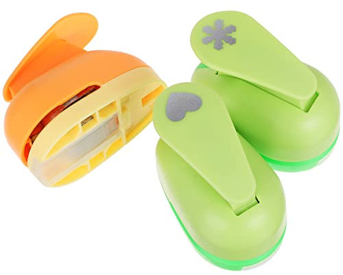STOBOK Basteln Für Kinder 3st Prägegerät Locher Einlochschlag Blumenloch Herz Papier Lochstanzer Für Scrapbooking Papierstanzer Schneeflocke Geschenke Für Freund Plastik Bürobedarf Kind
