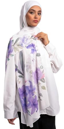 Petunia Women Scarf - 100% Chiffon Halstuch & Kopftuch für Damen