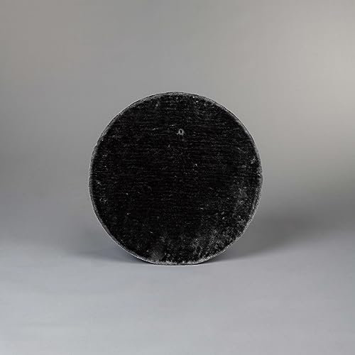 RHRQuality Kratzbaum Ersatzteil - XXL Große Runde Liegeplatz für RHRQuality Katzenbäume - 55 cm Durchmesser - mit 1 Befestigungs Loch (Dunkel Grau)