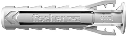 fischer - Cheville nylon à expansion SX Plus 6x30 avec collerette, tous matériaux/Blister de 30