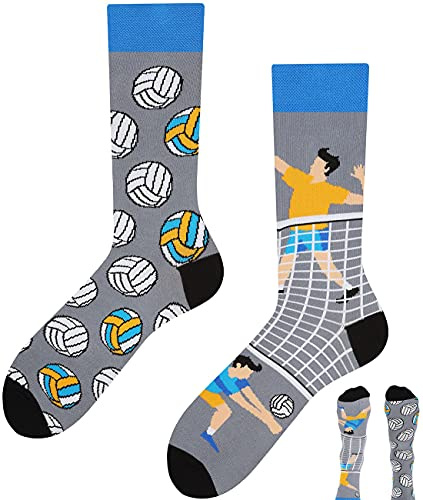 TODO Lustige Socken Volleyball Motiv, Socken Volleyball Geschenk, Volleyball Socken Herren 47-50