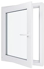 Ventana de PVC – 700 x 900 mm -Triple Acristalamiento – Blanco – Mango a la derecha