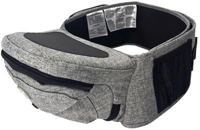 Dreambaby Up & Go Hüftsitz-Tragetasche, leichte Babyhalterung mit Aufbewahrungstaschen, ergonomische Kleinkind-Hüftstütze, verstellbarer Bund, geeignet für Kinder von 3,5-18 kg