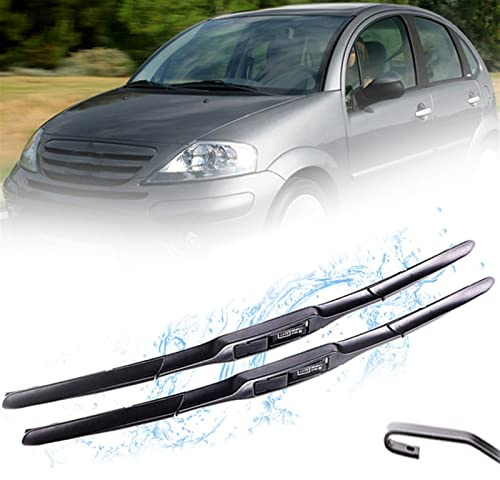 24+18 Främre fönsterblad Set,För Citroen C3 MK1 2002 2003 2004 2005 2006 2007 2008 2009 Vindrutetorkarblad för bil
