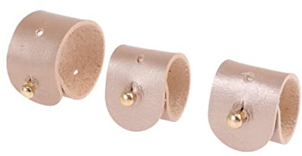 DIYEAH 3Piezas Organizador De Cables De PU Soporte Para Fijación De Auriculares y Gestión De Cables Mantiene Los Cables De Dorado