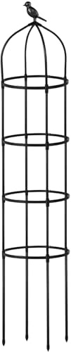 Trädgårdsspaljé klätterväxter, metallobeliskdesign, justerbart växtstöd, väderbeständig , idealisk för trädgård, uteplats, gångväg, bondgård, klematis, jasmin, 175 cm