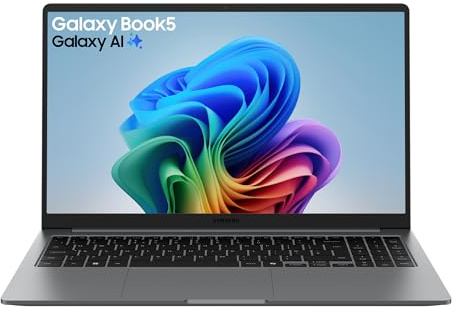 Samsung Galaxy Book5 AI Laptop, 15.6 Display, Intel Core Ultra 5 Processor, 16GB Memory, 512GB Storage, Titan Grey
