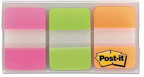 MMM 686L-PGO, 3M Post-it Durable Repositionable File Tabs by Post-it® Tabs