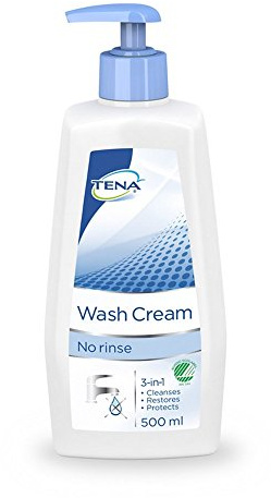 Tena Crema Detergente 3 in 1 con Erogatore a Pompa, 500 ml (Confezione da 3), per Pulizia e Cura dell'Incontinenza, Adatta per Pelli Delicate