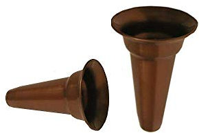 Vaso MACHIERALDO Plastica antiurto rame Quadrato 30x30x14 cm Cimitero Funerario