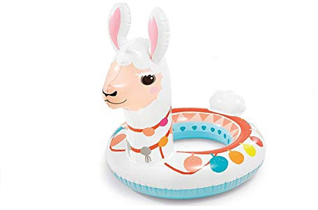 Intex 58221 Lama aufblasbarer Schwimmring für Kinder, 86 x 58 cm