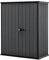 Keter Cortina Alto Aufbewahrungsbox, Geräteschuppen, 1400l Fassungsvermögen, Außenmaße 140x73,6x170,4cm, Evotech Material, Wasserdicht