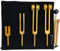 NEWFUN Stimmgabel,Stimmgabel Neurologie,Stimmgabel 440 Hz,Set von 4 Stimmgabeln (128 Hz, 136,1 Hz, MI 528 Hz, 4096 Hz) für Klangtherapie Gewichtete Stimmgabel Geeignet für Meditation