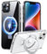 Chicfun 3-in-1 MagStänder für iPhone 13 Hülle, iPhone 14 Hülle für MagSafe, [Nr. 1 Magnetkraft+Handlicher Ständer+Militär Stoßfest] Schutzhülle Handyhülle iPhone 13/14 Phone Case Cover Silikon Bumper