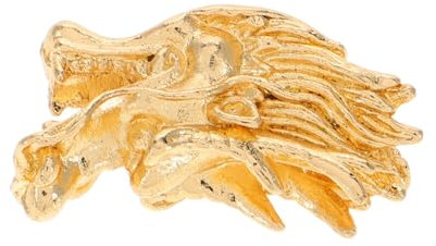 IMIKEYA Baguette En Cuivre à Tête De Dragon Dorée Pour Chasse Aux Fantômes Et Détection D'eau, Équipement De Radiesthésie Précis Pour Usage Spirituel Et Feng Shui Professionnel