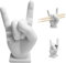 Drumstick Halter Holder Hand Creative Rock Hand Drumstick Halter Harz Drumstick Display Ständer Rack Personalisierte Drumsticks Rock Hand Drum Stick Halter Für Familien Und Freunde Geschenke（Weiß）