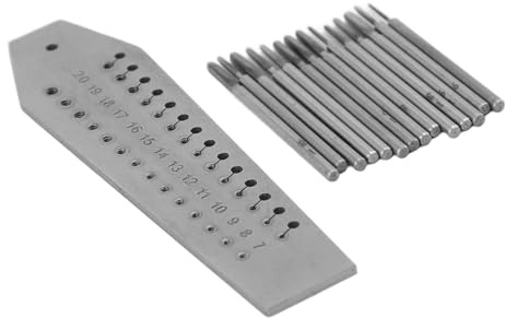Generic Urmakare Miniature Tap and Die Set Precisionsgängverktyg för Smyckestillverkning Klockreparation för Hobbyister Metall