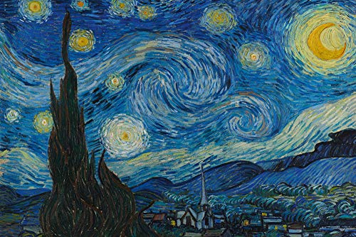 Close Up Poster Starry Night/La Notte Stellata - Vincent Van Gogh (91,5cm x 61cm)