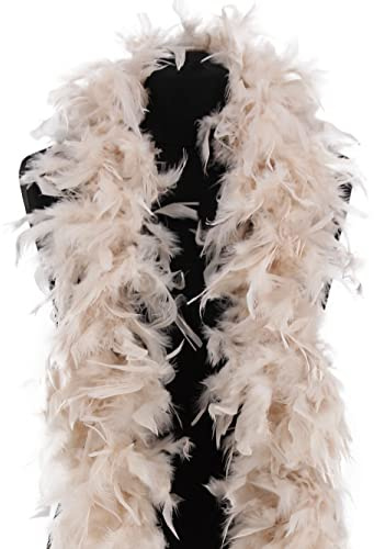 Deluxe Ivory Feather Boa – 100g -180cm