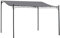 Outsunny 4 x 3 Meters Canopy Metal Wall Gazebo Awning Garden Marquee Shelter Door Porch - Grey
